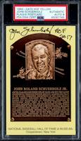 Yellow Hall of Fame Plaque